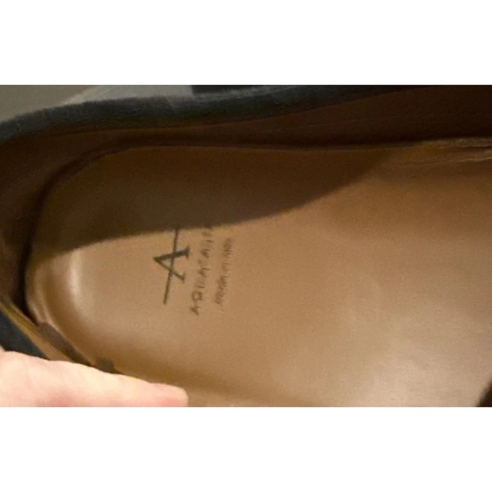 Aquatalia Mens Black Suede Size 12 Driving Loafers Moccasin‎ Italy